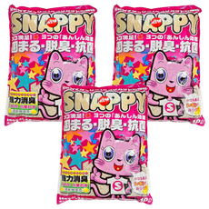 SNAPPY 貓砂, 強效凝結, 吸水力強, 檸檬清香, 檸檬香, 10L, 3包