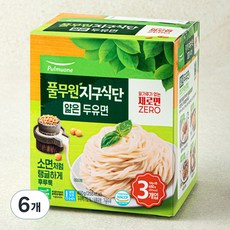 풀무원 지구식단 얇은 두유면, 150g, 6개