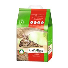 Cat's Best 凱優 環保凝結木屑砂 紅標, 細顆粒 3倍快速吸水除臭, 8.6kg, 1包
