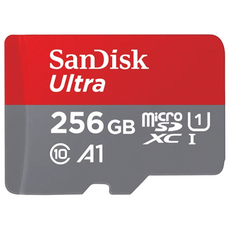 SanDisk 晟碟 Ultra microSDXC UHS-I A1 高速讀取記憶卡, 256GB, 1個