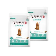 뉴트리나 건강백서 코커스파니엘 강아지사료, 2kg, 2개, 생선