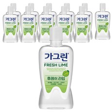 가그린 구강청결제 후레쉬 라임, 750ml, 12개