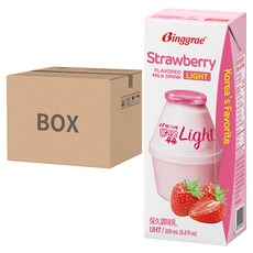 Binggrae light 保久調味乳 草莓風味 200mL，LIGHT版，24入