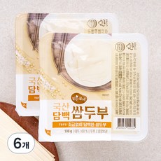 맑은물에 국산 담백 쌈두부 2입, 200g, 6개