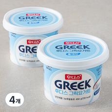 일동후디스 그릭 요거트 플레인 2개입, 450g, 4개