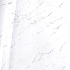 WA. WALL ART 拋光大理石自黏防水壁紙 60x300cm PVC, 300 x 60cm, 銀狐石
