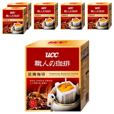 UCC 炭燒濾掛式咖啡，炭火烘焙，辦公室最愛, 8g, 12包, 6盒