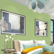 WA. WALL ART 馬卡龍色系 防水自黏壁紙, 60x300公分, PVC材質, 300 x 60cm, 抹茶綠色