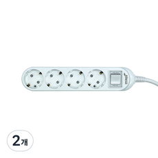 번개표 뉴 통합 멀티탭 4구 WI-MC31641, 5m, 2개