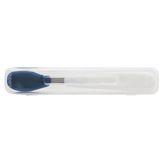 OXO tot 隨行矽膠湯匙組, 適用6個月以上寶寶, 軟質匙面不刮嘴, 附外盒方便隨身攜帶, 海軍藍, 1組