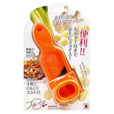 SHIMOMURA 下村工業 Fru-Veggie 蒜頭切片器, 不鏽鋼刀片 蒜頭刨削固定器, 1個