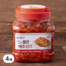 인우 더맛나 썰은 배추김치, 1.1kg, 4개