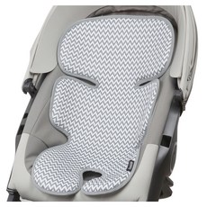 Manito Clean Basic Cool Z條紋款嬰兒車座椅墊, 350x680 毫米, 灰色, 1個