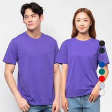 CARET 26支棉中性圓領短袖T恤 8色, Dark Purple