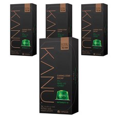 카누 바리스타 머신 전용 캡슐커피 케어링스타 디카페인, 9.5g, 10개입, 4개 9.5g, 10개, 4개