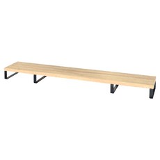 HOPMA 合馬家具 104公分超長版金屬底座螢幕增高架 (漂流木)(淺橡木)