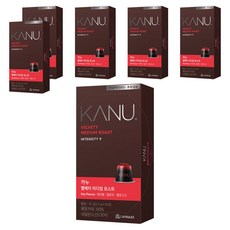 카누 벨베티 미디엄 로스트 네스프레소 호환 캡슐 커피, 5.7g, 10개입, 6개