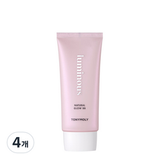 토니모리 마이루미너스 내추럴 글로우 비비크림 SPF50+ PA+++ 55ml, 01 스킨베이지, 4개