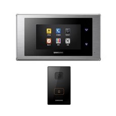 SAMSUNG 三星 智能視訊對講螢幕 SHT-3527XM+門鈴 SHT-CN510, SHT-3527XM(可視螢幕)+SHT-CW812P(視訊門鈴), 可視螢幕+視訊門鈴, 1組