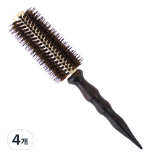 글로스앤글로우 볼륨팍팍 프리미엄 롤브러쉬, 4개, 브라운