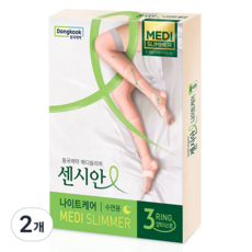 센시안 동국제약 나이트케어 의료기기 수면용 다리 압박밴드 PINK, 2개