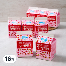 덴마크 딸기딸기 우유, 300ml, 16개