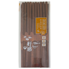 品木屋 和風原木筷5雙入, 天然原木, 和風, 23cm, 5雙