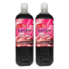 蜜桃紅茶濃縮液, 1L, 2瓶