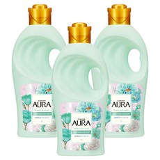 아우라 초고농축 섬유유연제 스모키머스크 본품, 1L, 3개