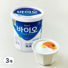 매일바이오 무가당 플레인, 900g, 3개