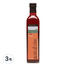 멩가졸리 레드 와인 비네가 아세토 디 비노 와인식초, 500ml, 3개