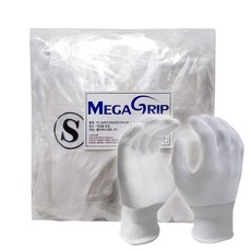 MEGA GRIP PU塗層手套 S, 白色, 20入