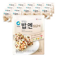청정원 맛있는밥&엔 쇠고기, 24g, 18개