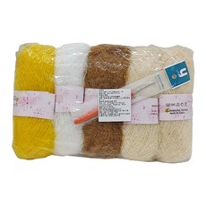 Yarna 造型菜瓜布鉤針DIY編織組，吐司造型+荷包蛋造型, 吐司+荷包蛋, 1組