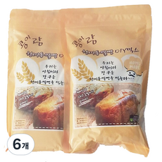 현미그린 콩이랑 현미통밀빵 DIY 믹스, 350g, 6개