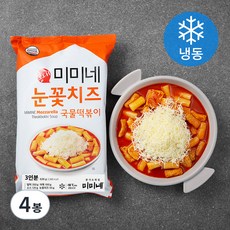 미미네 눈꽃치즈 국물떡볶이 (냉동), 620g, 4봉