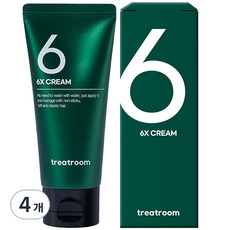 트리트룸 식스엑스 크림 노워시 헤어로션, 4개, 100ml