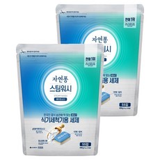 자연퐁 스팀워시 식기세척기용 세제 베이킹소다 55입, 550g, 2개