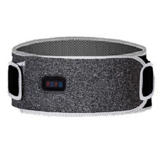 Smart Bearing 智慧魔力 尊爵款充電式遠紅外熱敷震動按摩無線彈力鬆緊護腰帶, USB充電, 三檔調溫, 三檔定時, 灰色