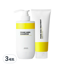 베베가닉 프라임 키즈 샴푸 500ml + 트리트먼트 200g 세트 망고향, 3세트