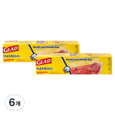GLAD 佳能 Flex&Seal延展性冷藏夾鏈袋, 6個