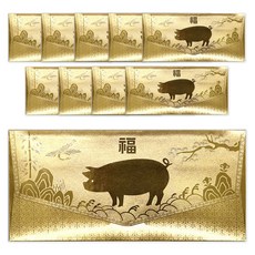 마음담아 황금 캘리그라피 봉투 10p + 속지 10p, 돼지복, 1개