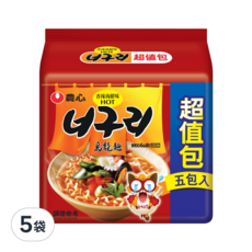 NONGSHIM 農心 香辣海鮮味烏龍麵, 600g, 5袋