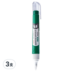 Pentel 飛龍文具 超速乾平頭修正液, 3支