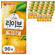 서울우유 리이브 제주감귤 주스, 190ml, 96개