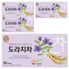 우리차 도라지차, 800mg, 100개입, 4개