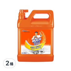 Mr Muscle 威猛先生 廚房清潔劑加侖桶，超強效，溶油No.1，4000ml, 4L, 2桶