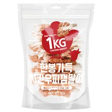 제로랩스 강아지 한봉가득 치킨우피껌말이 1kg, 1개 - 한우우피꽈배기치킨말이