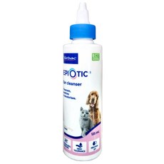 Virbac 維克 耳爽 耳道球麗清潔劑, 無刺激性, 有效清除耳道分泌物, 具收斂、除臭、消毒、乾爽功能, 形成保護膜, 125ml, 1瓶
