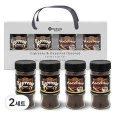 맥널티커피 인스턴트 원두 병커피 50g 2종 x 2p 선물 세트, 2세트